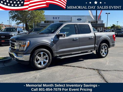 Gray Metallic 2021 Ford F-150 Lariat