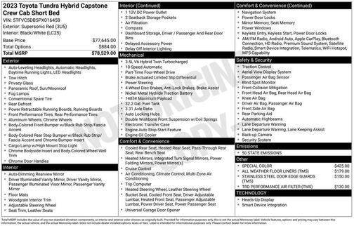 2023 Toyota Tundra Hybrid Capstone