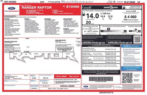 2024 Ford Ranger Raptor