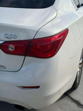 Moonlight White 2015 INFINITI Q50 Premium