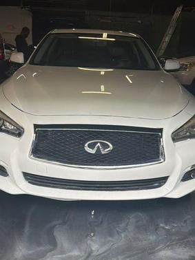 Moonlight White 2015 INFINITI Q50 Premium