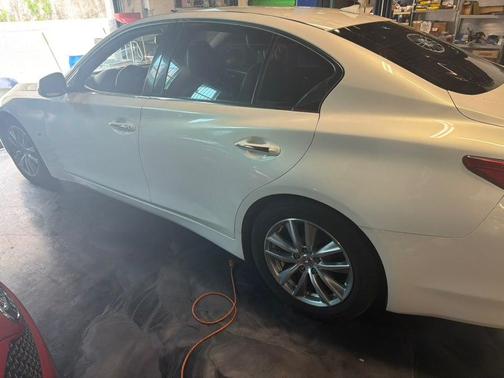 Moonlight White 2015 INFINITI Q50 Premium