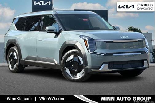 Green 2024 Kia EV9 Wind