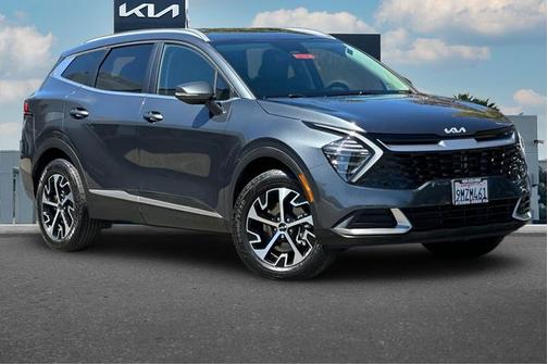 Gray 2024 Kia Sportage Hybrid EX