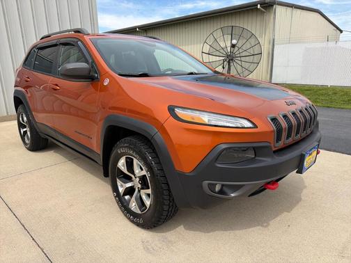 Orange 2014 Jeep Cherokee Trailhawk
