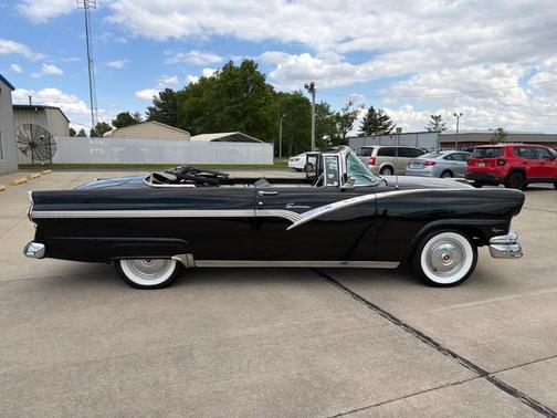 Black 1956 Ford Fairlane Sunliner