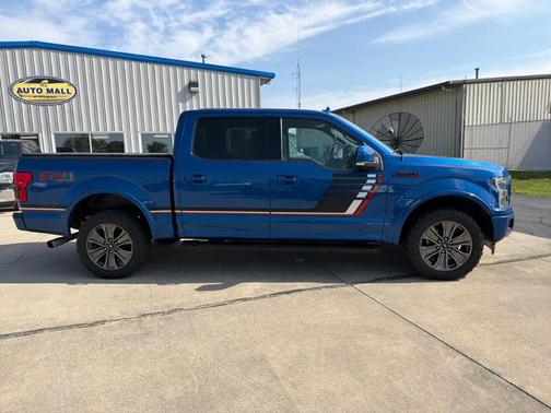 Blue 2018 Ford F-150 Lariat