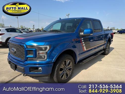 Blue 2018 Ford F-150 Lariat