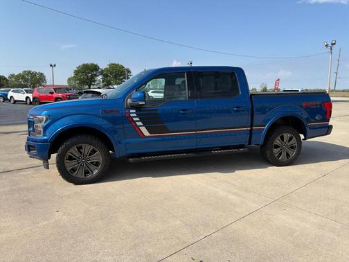 Blue 2018 Ford F-150 Lariat