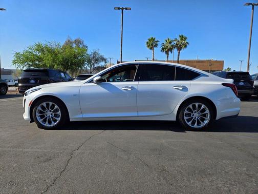 Crystal White Tricoat 2023 Cadillac CT5 Premium Luxury