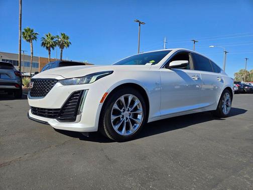 Crystal White Tricoat 2023 Cadillac CT5 Premium Luxury