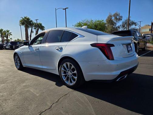 Crystal White Tricoat 2023 Cadillac CT5 Premium Luxury