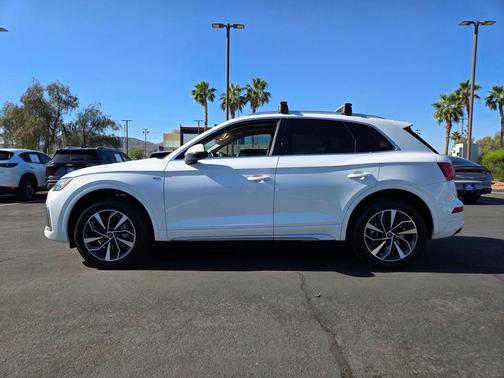 White 2022 Audi Q5 45 S line Premium Plus
