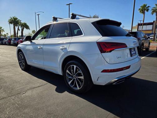 White 2022 Audi Q5 45 S line Premium Plus