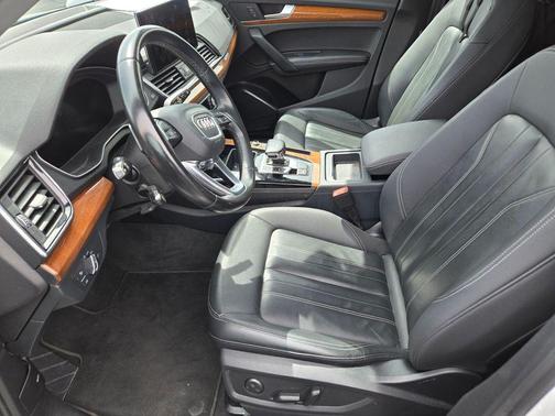 White 2022 Audi Q5 45 S line Premium Plus