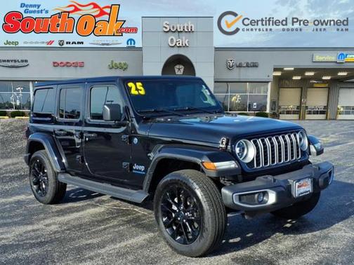 Black Clearcoat 2025 Jeep Wrangler 4xe Sahara
