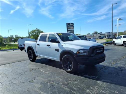 Bright White Clearcoat 2024 RAM 1500 Classic Warlock Crew Cab 4x4 5'7' Box