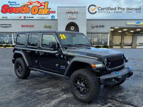 Black Clearcoat 2024 Jeep Wrangler 4xe Willys