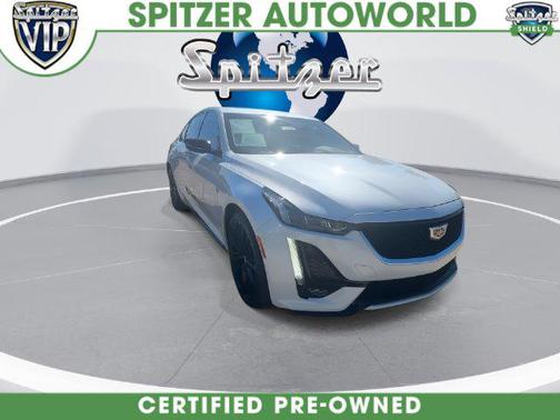 Crystal White Tricoat 2021 Cadillac CT5 Sport RWD