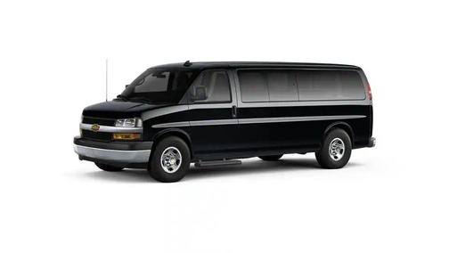 Black 2025 Chevrolet Express 3500 RWD 3500 Extended Wheelbase LT