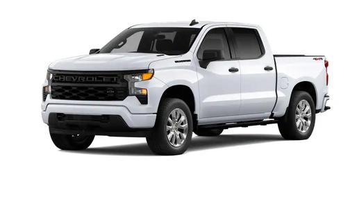 Summit White 2026 Chevrolet Silverado 1500 Custom