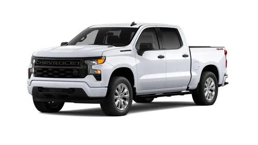 Summit White 2026 Chevrolet Silverado 1500 Custom