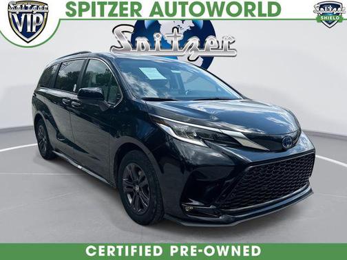 Midnight Black Metallic 2024 Toyota Sienna XSE 7 Passenger
