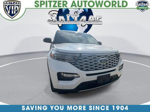 Star White Metallic Tri-Coat 2020 Ford Explorer Platinum