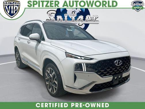 Serenity White Pearl 2023 Hyundai SANTA FE Calligraphy