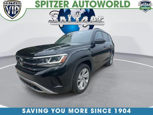 Blue 2022 Volkswagen Atlas 3.6L SE w/Technology