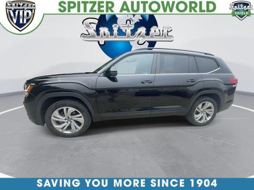 Blue 2022 Volkswagen Atlas 3.6L SE w/Technology