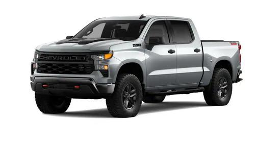 Sterling Gray Metallic 2026 Chevrolet Silverado 1500 Custom Trail Boss