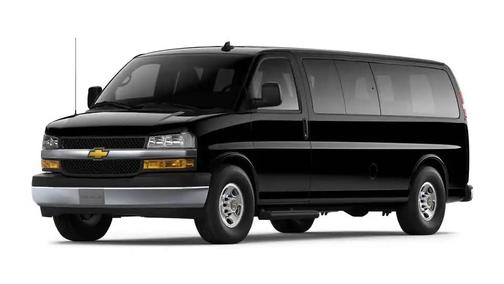 Black 2025 Chevrolet Express 3500 RWD 3500 Extended Wheelbase LT