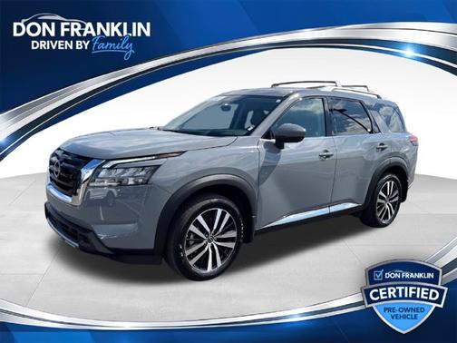 Boulder Gray Pearl 2025 Nissan Pathfinder Platinum