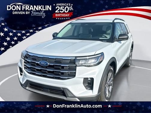Space White Metallic 2026 Ford Explorer Active