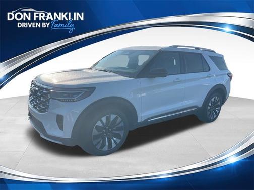 Star White Metallic Tri-Coat 2026 Ford Explorer Platinum