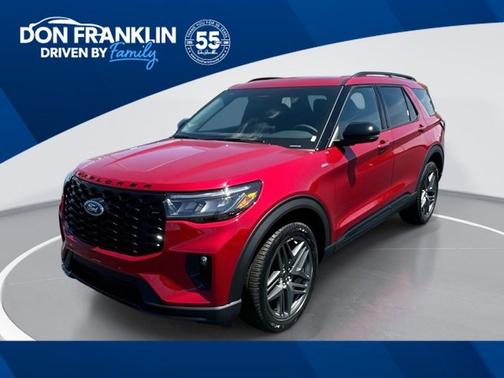 Rapid Red Metallic Tinted Clearcoat 2026 Ford Explorer ST-Line