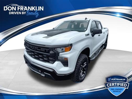 Summit White 2025 Chevrolet Silverado 1500 Custom Trail Boss
