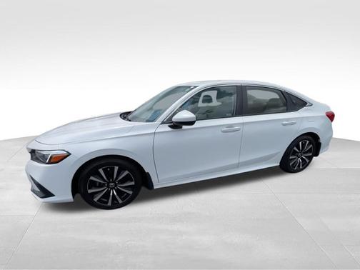 White 2022 Honda Civic EX