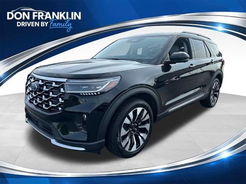 Agate Black Metallic 2026 Ford Explorer Platinum