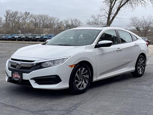 White 2017 Honda Civic EX