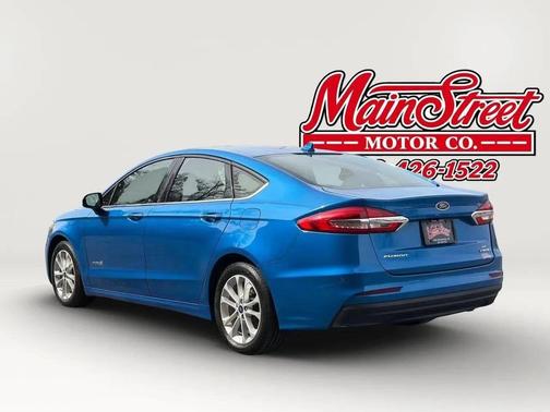 Blue 2019 Ford Fusion Hybrid SE