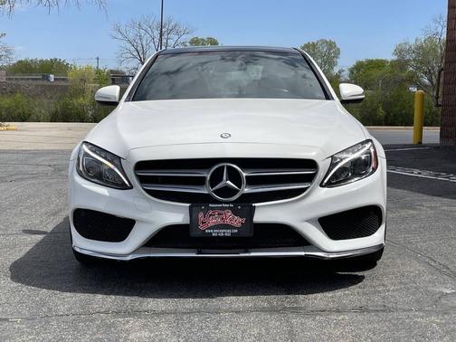 White 2015 Mercedes-Benz C-Class 4MATIC