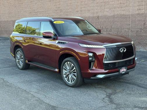 Maroon 2025 INFINITI QX80 Luxe