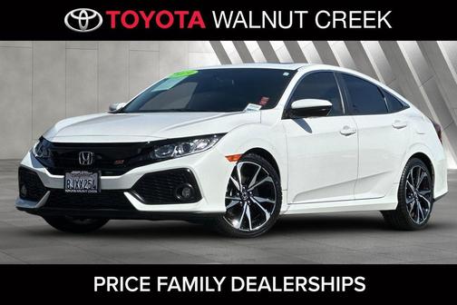 Platinum White Pearl 2019 Honda Civic Si Base