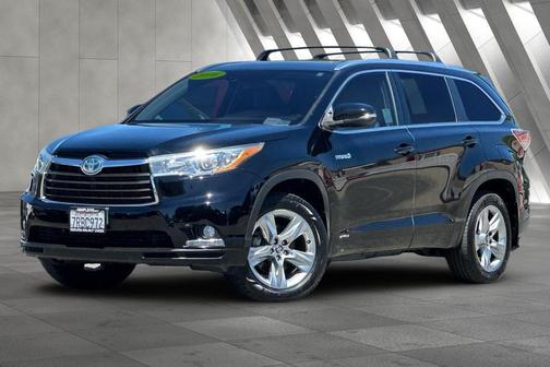 Midnight Black Metallic 2016 Toyota Highlander Hybrid Platinum