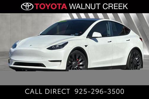 Pearl White Multi-Coat 2023 Tesla Model Y Performance Dual Motor All-Wheel Drive