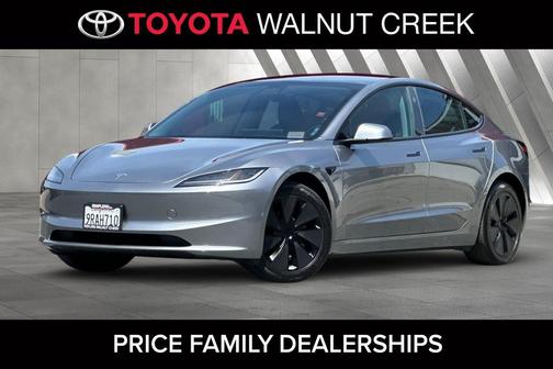 Stealth Grey 2025 Tesla Model 3 Long Range