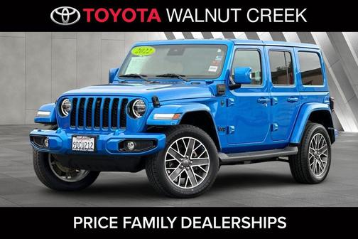 Hydro Blue Pearlcoat 2022 Jeep Wrangler Unlimited 4xe Sahara High Altitude