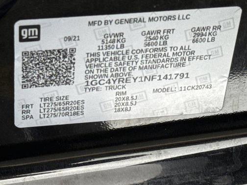 Mosaic Black Metallic 2022 Chevrolet Silverado 2500 High Country